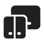 Dual Screen Tablet SVG Icon